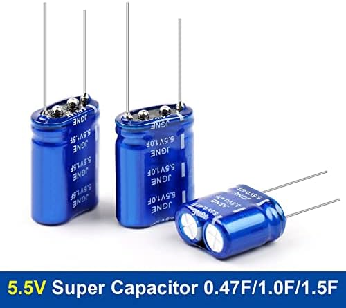 Супер кондензатор 2PCS 5.5V 0,47F/1.0F/1.5F комбинација на кондензатор 5.5V кондензатори на рекордер на возила Супер -касатор