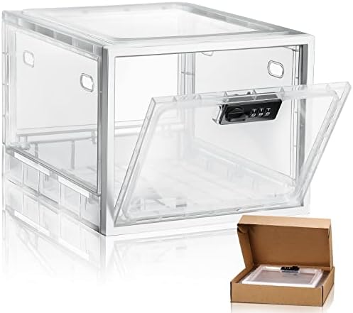 Кутија За Заклучување Кутија За Заклучување Медицина За Безбедни Лекови Пластична Проѕирна Кутија За Складирање Што Може Да Се Заклучи