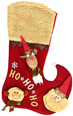 Божиќна декорација чорапи Симпатични чорапи кои висат на новогодишно семејство, хотелски ресторан хотел декорација и забава, голема декорација