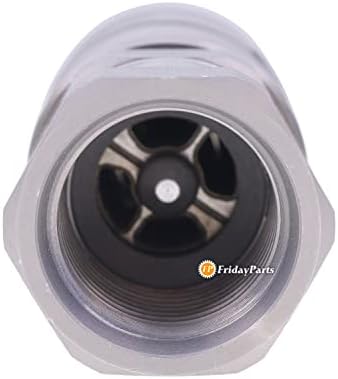FridayParts Female Flat Faced Coupler 7246790 Compatible for Bobcat 319 320 321 322 323 324 325 328 329 331 334 335 418 425 428 430 435 542 553 653 751 753 763 773 853 863 864 873 963 7753