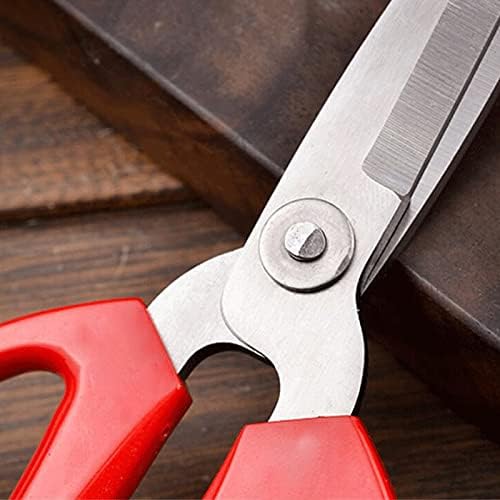 Ножици за везници од не'рѓосувачки челик KRIVS, мека рачка за зафаќање, погодна за домаќинства и канцеларии -RED -12.5 см ножици