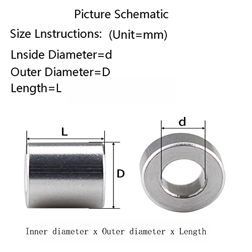 30 парчиња алуминиумски грмушки рамни мијалници2.1mm x4mm x2mm погодни за завртки за м2.