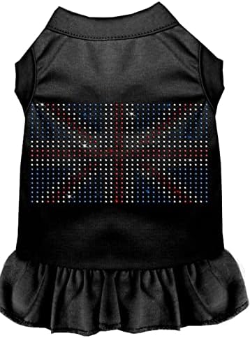 Производи за миленичиња од миленичиња Rhinestone Британски фустан со знаме, xx-large, бебе сино