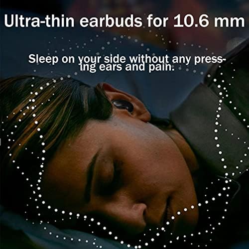 Ултра тенок дизајн Невидливи безжични уши за спиење на ушите водоотпорни Bluetooth Најмалиот мал шум на слушалките за откажување на Bluetooth 5.0