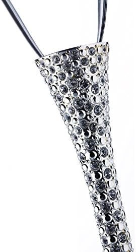 Сребрена позлатена дијамантска венчаница за печење стакло со сет на сервери за нож и торта