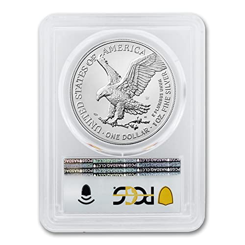 2022 В 1 мл Американска Изгорена Сребрена Орелска Монета СП70 1 1 СП70 ПАРЧИЊА