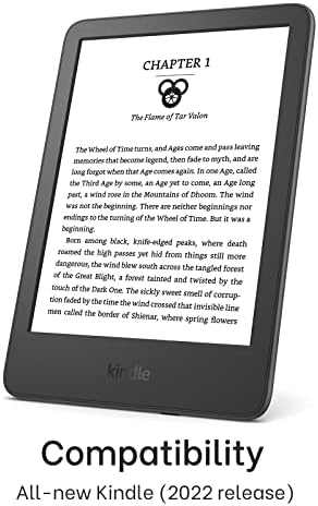 Случајот Кобак за сите ново изданија на Kindle 11 -та генерација 2022 - Ултра тенок паматен капак на кожа со автоматско спиење и