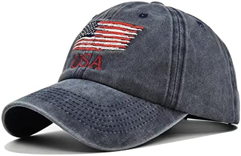 Lzihkst Американско знаме Бејзбол капа Патриотска капа потресена капи тактичка капа измиена за мажи жени