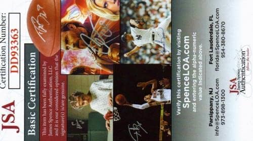 Иднината на Лесин МекКој ја потпиша фудбалската фотографија 8x10 со JSA COA - автограмирани фотографии во НФЛ