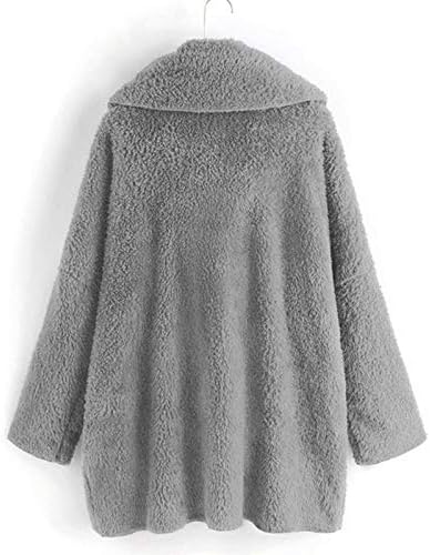 Компчиња за џемпери за жени, зимски плус големина елек за дами едноставни копчиња за коктел со долги ракави, удобност