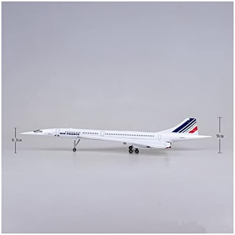 Модели На авиони 1: 125 Погодни За Моделот На Авиони Со Фрлање Конкорд Од Смола Со Светла И Тркала Графички Дисплеј За Собирање Подароци