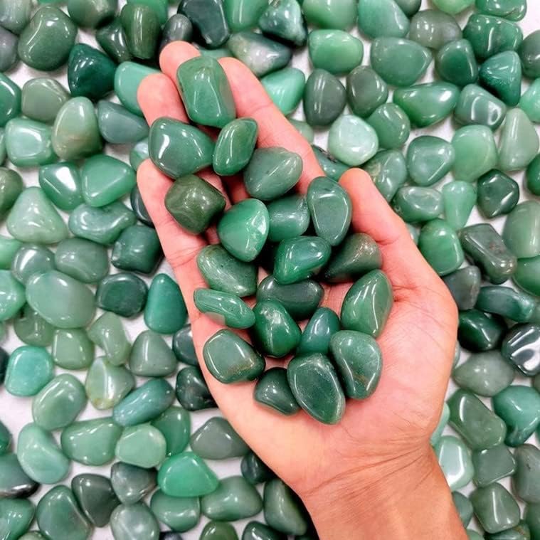 Зенкер 1/2 lb зелен авентурин разгален камен, расипан авентурин кристал за Вика, Реики, заздравување на кристалот
