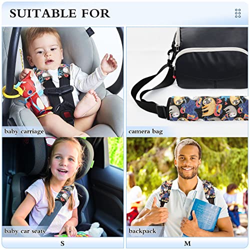 Склопки во каишот за седишта за автомобили во џунгла за бебиња деца 2 парчиња ленти за седишта за автомобили, перничиња за перничиња за заштита на автомобили, додат?
