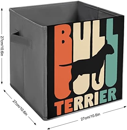 Гроздобер Бул Териер Склопувачки Корпи За Складирање Ткаенини Организатор Кутија За Преклопување Со Рачки