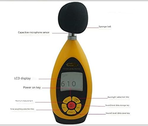 ZLXDP Мини мерачи на ниво на звук мерач на мерач на мерач на мерач Дигитален мерач на звук на звук на звук Тестер за дијагностицирање