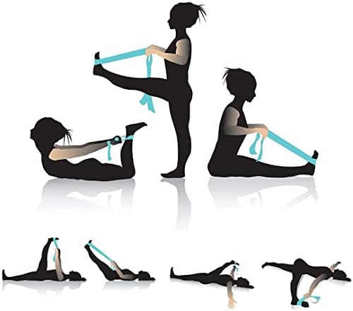 Калиндри спортска јога лента Трајни ленти за вежбање со памук w/прилагодлива тока на Д-прстен
