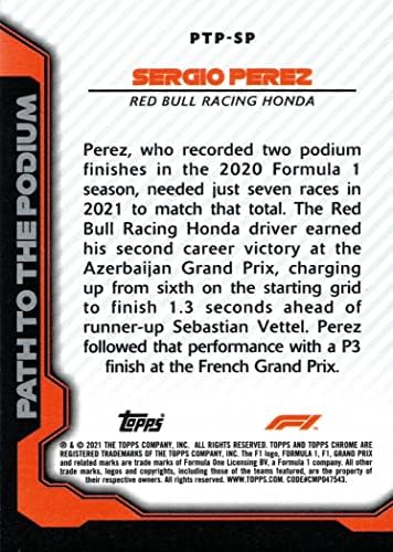 2021 Блузи Хром Ф1 Патека до Подиумот #ПТП-СП Серхио Перез Формула 1 Тркачка Картичка