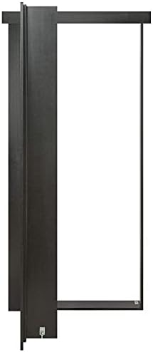 Marphy Door® - Тајна Библиотека Скриена Врата, 28 x 80 Рамна Монтажа, Собрана, Боја Отпорна На Влага, Црна Завршница