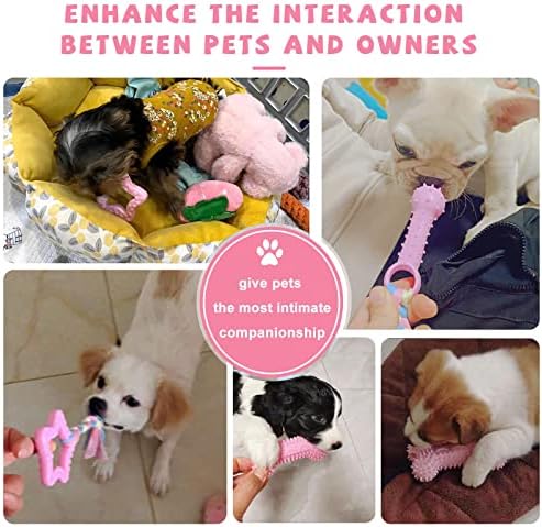 УЕЦЛТБ Кученце Џвакајте Играчки За Никнување На Заби Мали Кучиња 5 Спакувајте Играчки За Кученца Мали Играчки За Џвакање Кучиња За Кученца