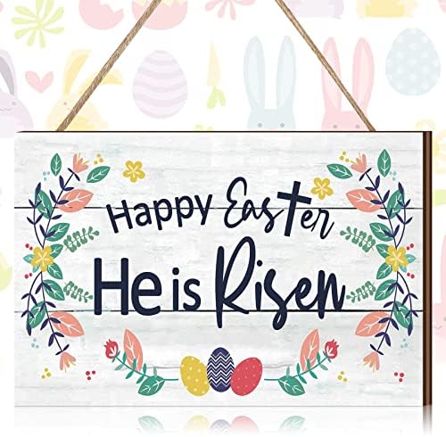 Yookeer Велигденски знаци Велигденски украси на вратите религиозни тој е воскреснал декор Велигденски украси за домашни венци пролет