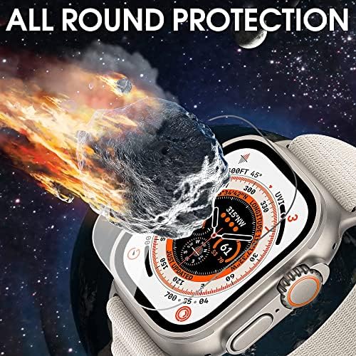 Tiorecime 6 Парчиња Заштитник на Екранот За Apple Watch Ultra 49mm 2022, Водоотпорен Заштитник За Стакло Против Магла, Компатибилен Со Iwatch