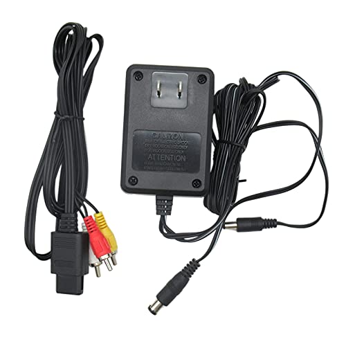 Кабел за напојување на адаптерот Acupress AC и AV кабел за системи на Nintendo SNES