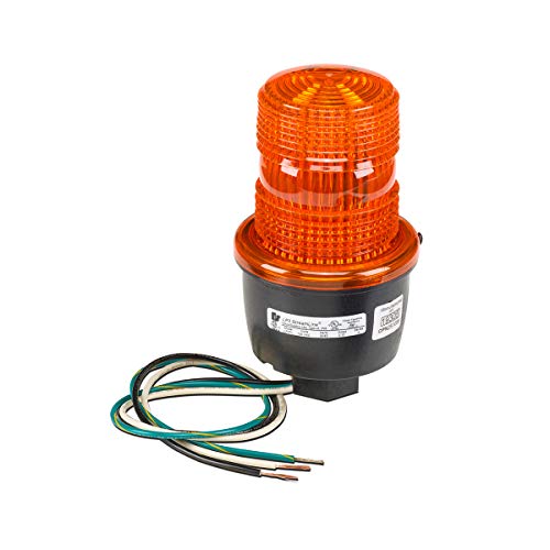 Федерален сигнал LP3PL-120B Pretryline LED светло за согорување на низок профил, монтирање на цевки, 120 VAC, сина боја