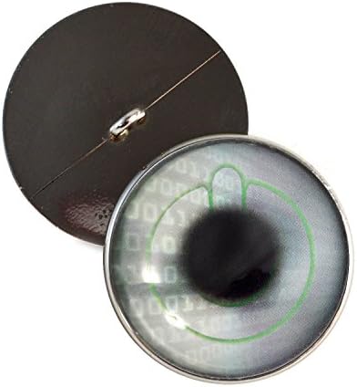 Копче за сајбер компјутер шијте на стаклени очи 30 мм полнети со животински копчиња за животни со јамка за капчиња кукли полнети
