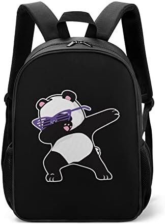 Dabbing Panda Unisex ранец лесен дневен пакет торба со рамо со џебови со шише со вода