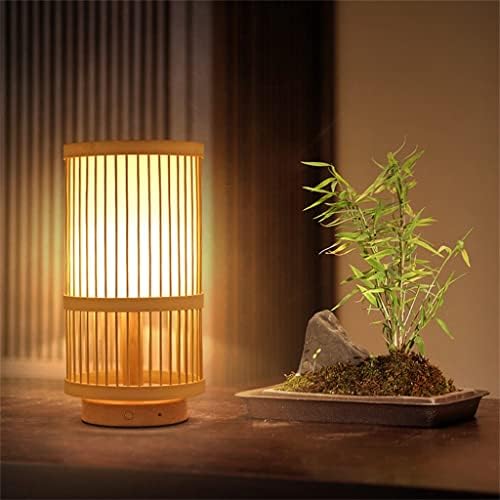 Зизм јапонски тип ламба ретро спална соба ламба Античка декорација на ветер на ткаени подни ламби