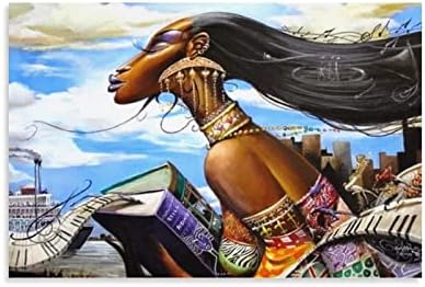 Африкански постери за уметност на африканските жени на Френк Морисон, модерно wallидно декор, платно, сликање дневна соба, спална соба,