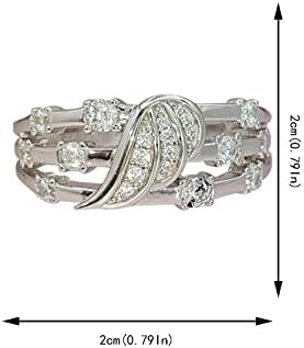 2023 година Нов ангажман прстен женски вкоренет прстен женски циркон прстен моден личен накит прстен прстени со лента