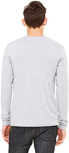 Бела + платно Унисекс дрес со долги ракави маица xl Атлетски Хедер