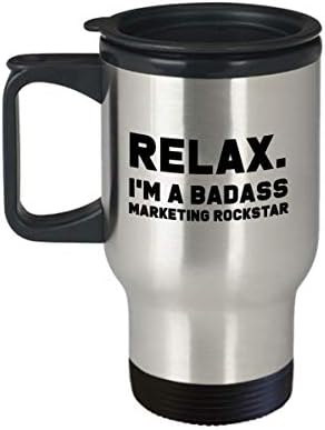 Badass Marketing Rockstar, подарок за маркетинг Rockstar, маркетинг на подароци Рокстар, смешен маркетинг рокстар подарок, маркетинг