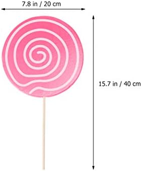 ABOOFAN Lollipop Проп Глина Бонбони Орнаменти Разубавување Розова Вител Шекерче Лижавче Карневал Косплеј Свадба Роденден Материјали Играчка