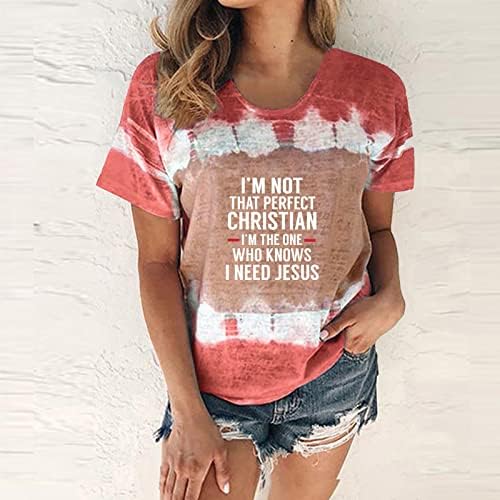 Графички маички за жени гроздобер обичен кошула со кратки ракави летни врвови 2023 буква печатена маица лабава вклопена туника