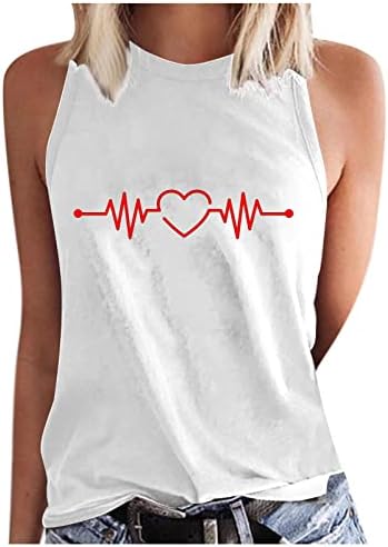 Кошула за чукање на срцето за жени Loveубовни графички кошули за печатење на срце