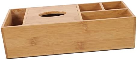 Зеродеко 3 парчиња Бамбус Кутија За Складирање Десктоп Ткиво Кутија