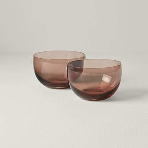 Сет на стаклени садови од Lenox Sprig & Vine 2-парчиња, 1,95 lb, розова