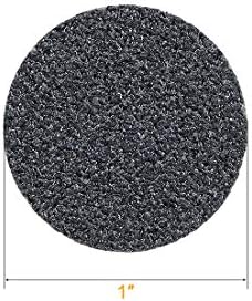 1-инчен диск за пескарење на кука и јамка Влатен/сув 80/100/120 Грит разновиден 30 парчиња