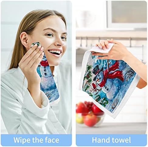 Кигаи 2 пакувања за снежни спојници - меки крпи за лице, теретани за теретани, хотел и спа -квалитет, крпи за чисто памучно прсти што може да се употреби