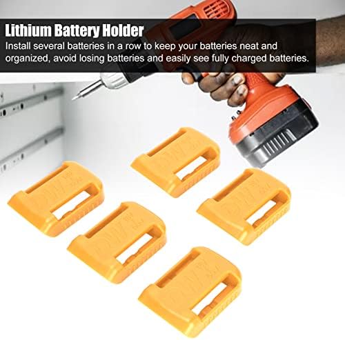 Држач за литиум батерии, Пренослив Адаптер За Напојување Чувајте Уредни 5 парчиња Издржливи Совршено Се Вклопуваат Безбедно Со Дупки За