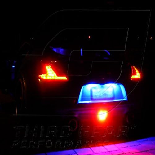 Tgp T10 Blue 4 LED SMD Регистарска Табличка Клин Светилки Пар 1990-1996 Компатибилен Со Форд Бронко