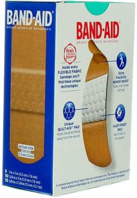 Флексибилни завои за ткаенини на Band-Aid® Brand, разновидни големини, 30 брои