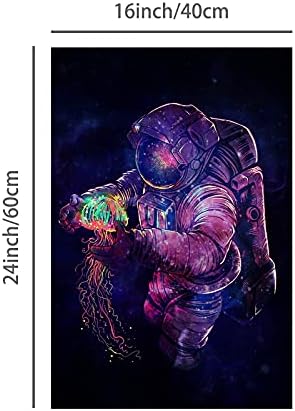 Зенш, вселенски постери Надворешен универзум starвезден wallиден уметност отпечатоци кул планета Декоративни слики за момчиња соба, без рамка 16x24in
