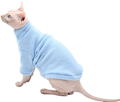Сфинкс облека за мачки есен и зимска задебелена топла ватирана елек кошула без влакна мачка облека Девон мачка дното кошула миленичиња