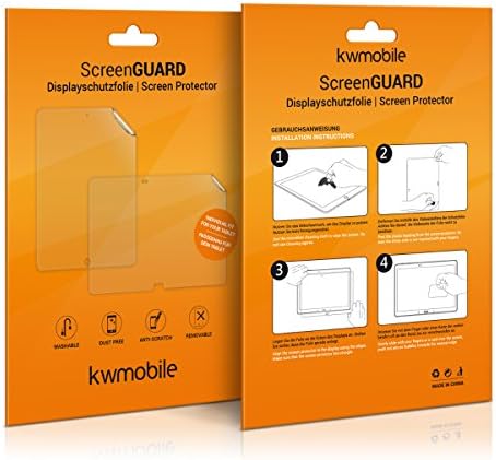 KWMobile 2x заштитници на екранот компатибилен со Apple iPad 10.2 - Филм за поставување на заштитник на екранот за таблет