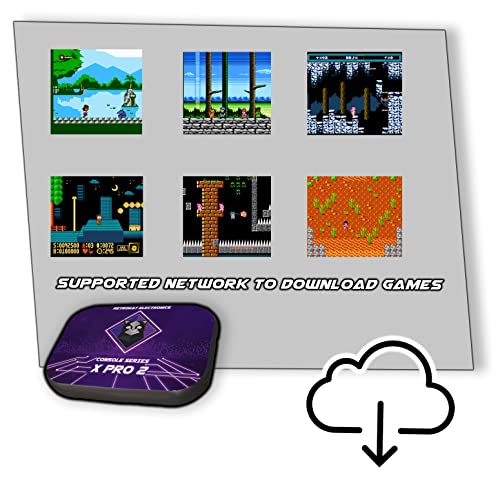 Ретро Конзола За Игри ЗА 4k/8K HD Резолуција-Поддржува 4 Играчи-Конзола X Provii-Компатибилен Со сите HDTVs &засилувач; Монитори-Двојна безжична 2.4 ghz USB Gamepads-Вграден Во 45k Игри