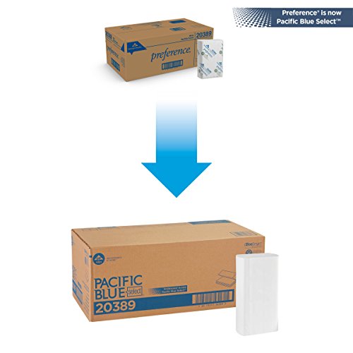 Pacific Blue Изберете повеќекратни хартиени крпи од GP Pro; 20389; 250 хартиени крпи по пакет; 16 пакувања по случај
