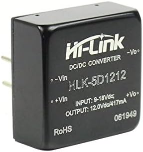 Hi-Link HLK-5D1205/5D1212 DC до DC 12V до 12V 5W стабилизирање на напон 4: 1 модул за напојување со широк напон